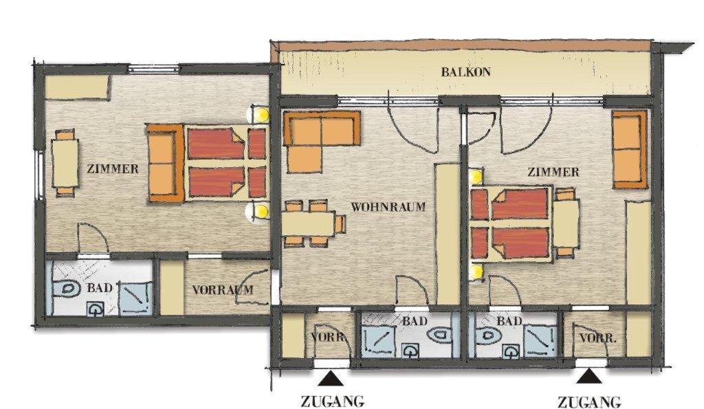 Appartamento Haus Pregenzer Fiss Esterno foto